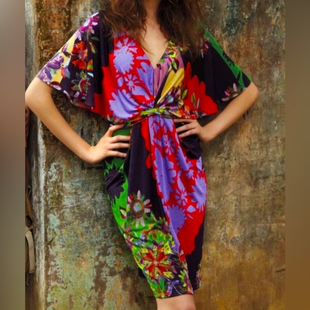 Anthropologie Ranna Gill Sabatina Dress S (As Seen on Beyoncé in Blue Video) - Picture 2 of 8